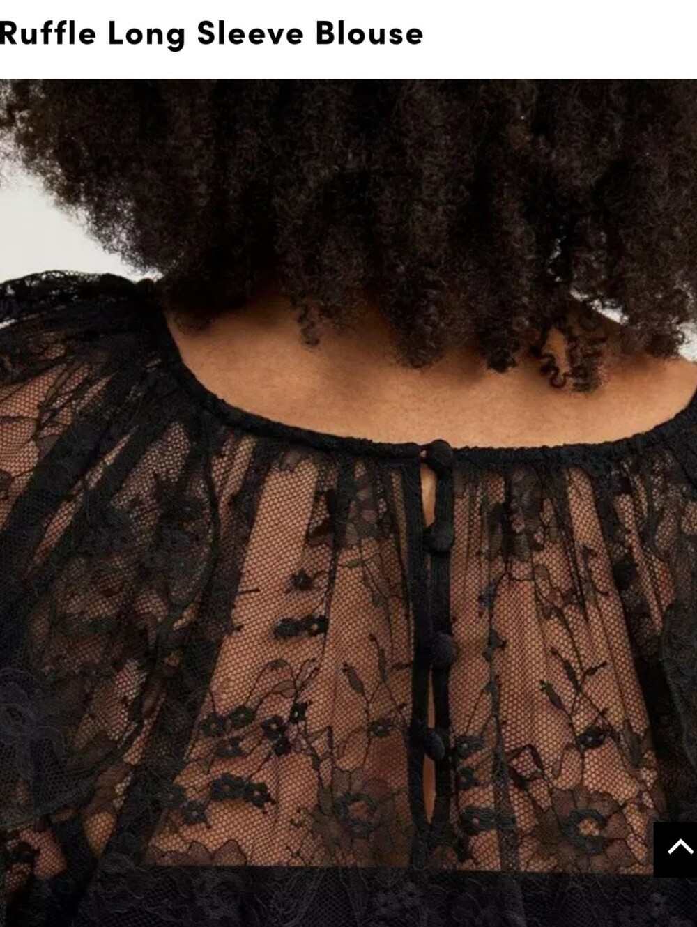 Torrid lack Lace Peplum Long-Sleeve Top - Plus Size - Picture 2 of 7